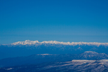 snow covered mountains