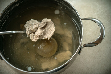 Boiled meat for patients with gastrointestinal problems