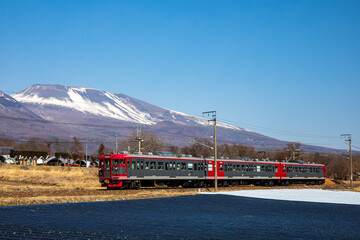 train in the mountains