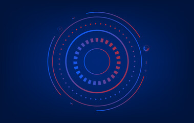 Graphic User Interface HUD. Futuristic infographics dashboard.