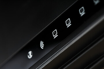 The icons on the Wi-Fi router are close-up, indicating the signal and connection.