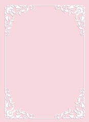 frame with floral ornament