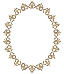 vintage oval frame