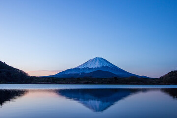 mountain and lake