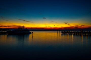 Fototapeta na wymiar Baytowne Wharf Sunset
