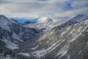 Valle de Aran con nieve