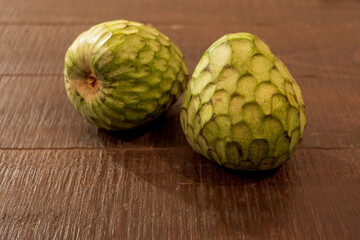 Custard apple on the table