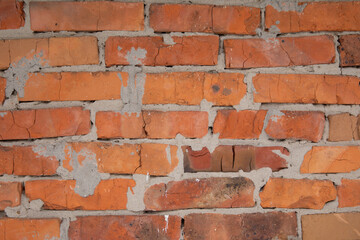 Beautiful brick background. Brick brown wall
