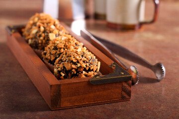 Homemade chocolate truffle candies