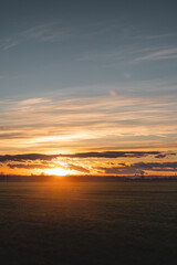Fototapeta na wymiar sunset over the countryside