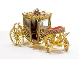 Сarriage by Faberge - Part of jewelled coronation egg created by the jewellery firm House of...