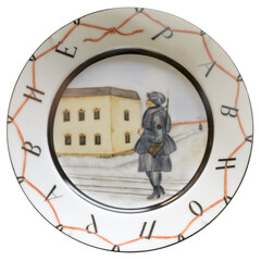 Soviet agitation porcelain