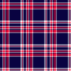 Plaid seamless pattern. Vector background of textile ornament. F