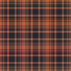 Plaid seamless pattern. Vector background of textile ornament. Flat fabric design.