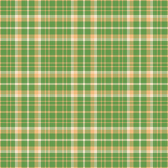 Plaid seamless pattern. Vector background of textile ornament. Flat fabric design.