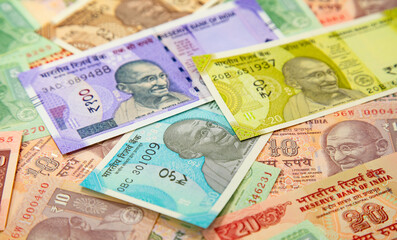 Obraz na płótnie Canvas Indian banknotes