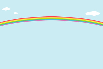 虹と青空の壁紙