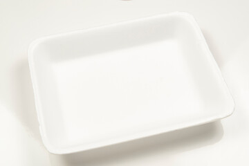 empty styrofoam tray for packing food