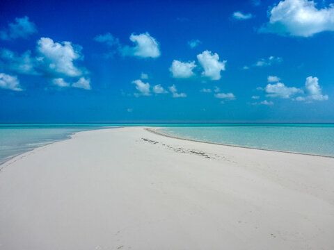 The Turquoise Iridescence of Sandy Cay, Exumas, Bahama