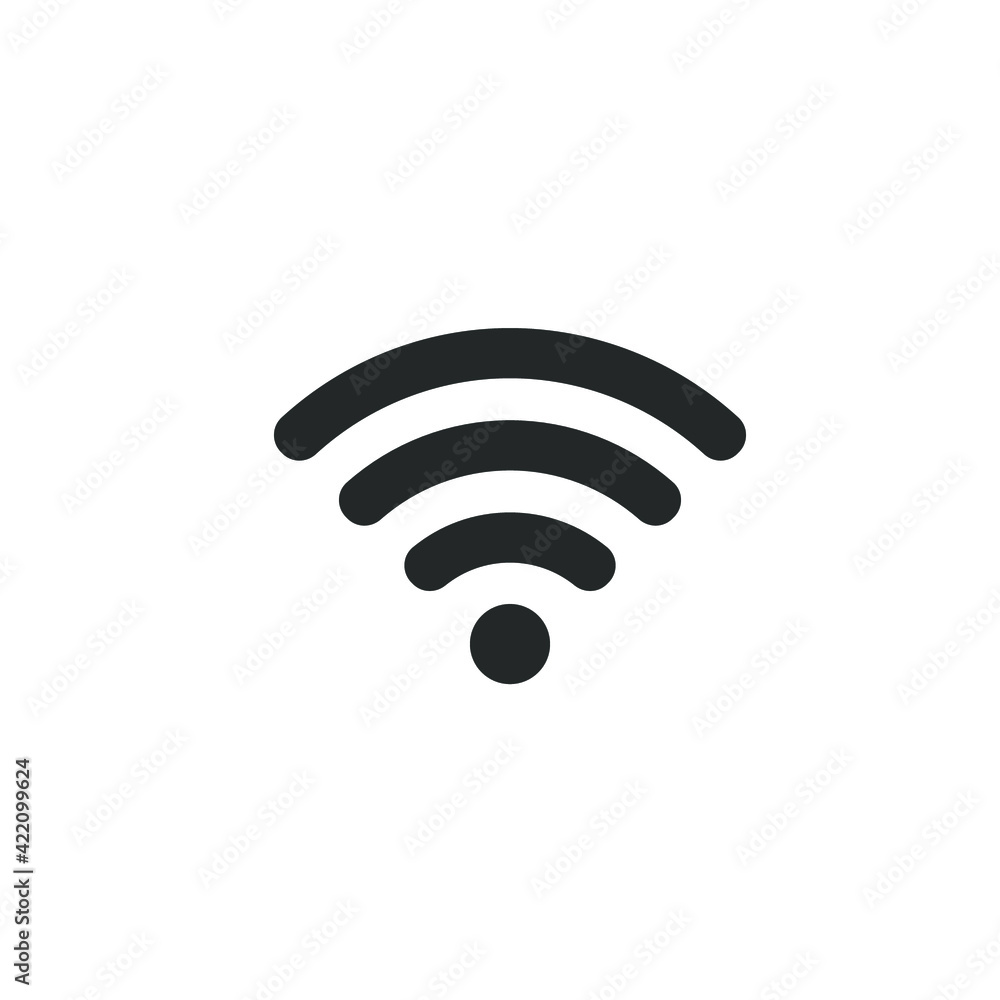 Poster wifi icon vector illustrator. 1280x1280 pixels with status connection symbol. outline signal technol