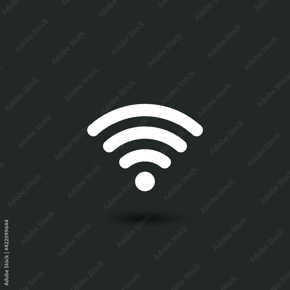Poster wifi icon vector illustrator. 1280x1280 pixels with status connection symbol. outline signal technol