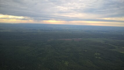 Flight on paramotor