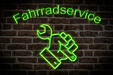 Obraz premium Fahrradservice