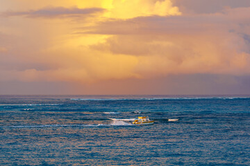 Golden Hour Clouds over Grace Bay, Providenciales, Turks and Caicos