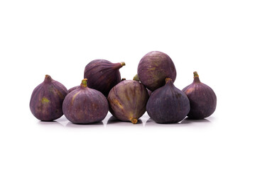 Tasty figs isolated on white background.