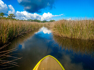 Always nice when the tide is in enough to backdoor Jolee Island on the SUP