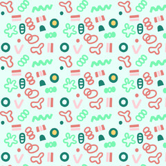 seamless background with hearts