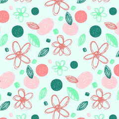 seamless pattern with flowers
