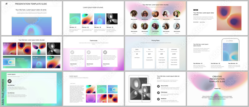 Canvas Prints vector templates for website design, presentations, portfolio. templates for presentation slides, fl