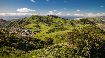 View of Tenerife from Mirador de Jardina on Tenerife