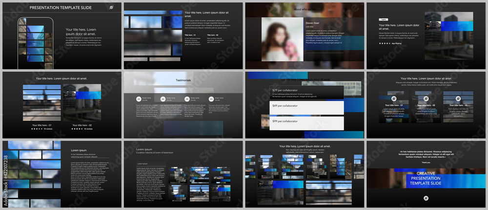 Canvas Prints vector templates for website design, presentations, portfolio. templates for presentation slides, fl