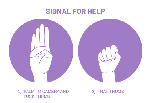 The Hand Signal for Help.