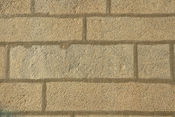 Masonry of an ancient Indian temple. Stone wall. Texture, background.