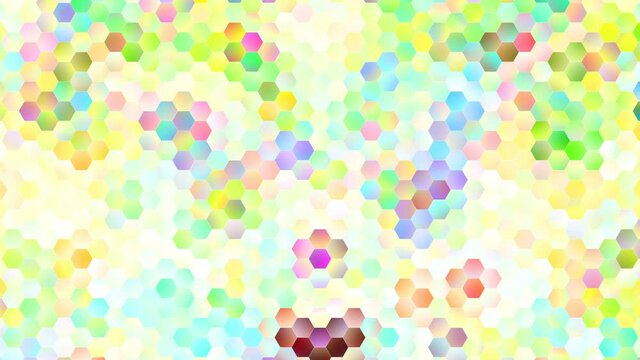 Pastel Winking Hexagons 4 in 1 - Four videos in one. Each is looped. Different sizes of figures and their number, different number of layers.
And all of them wonderful flicker with colorful pastel col