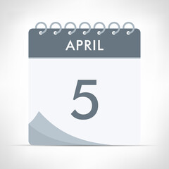 April 5 - Calendar Icon