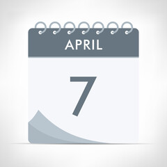 April 7 - Calendar Icon