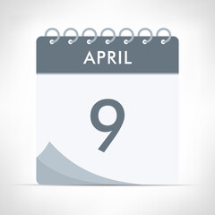 April 9 - Calendar Icon