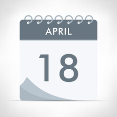 April 18 - Calendar Icon