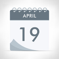 April 19 - Calendar Icon