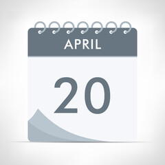 April 20 - Calendar Icon