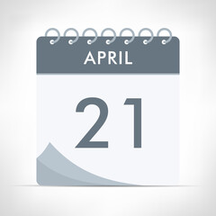 April 21 - Calendar Icon