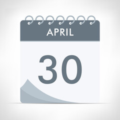 April 30 - Calendar Icon