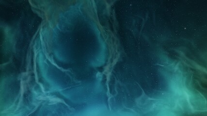 science fiction illustrarion, colorful space background with stars, nebula gas cloud in deep outer space 3d render