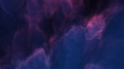 science fiction illustrarion, colorful space background with stars, nebula gas cloud in deep outer space 3d render
