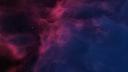 Fototapeta na wymiar science fiction illustrarion, colorful space background with stars, nebula gas cloud in deep outer space 3d render