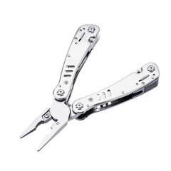 multitool pliers isolated on white background. pocket knife multi-tool cut out